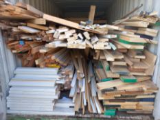 Qty of Timber Offcuts within Container