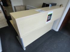 Sycamore effect reception counter – 1600mm wide