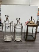 A Selection of Glass Lanterns