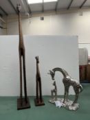 A Selection of Giraffe Figurines