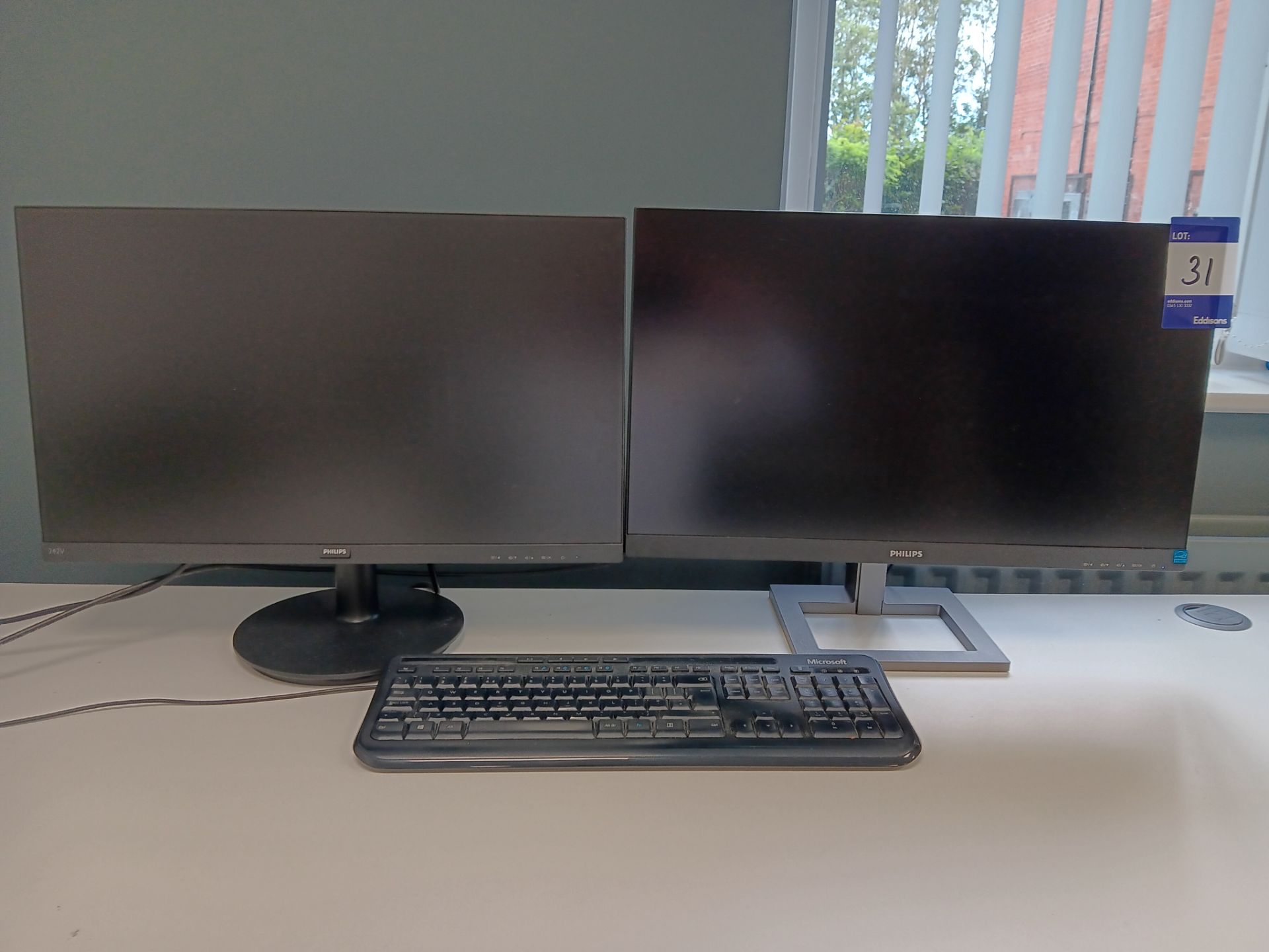 2 x Philips 24” Monitors