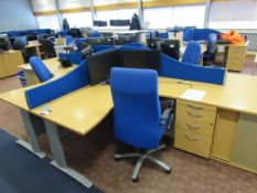 Pod 8 Desks with 8 chairs