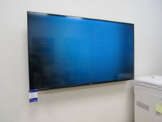 Hisense Roku wall mounted TV (Approx. 50”) with re
