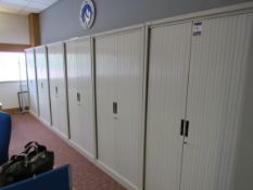 6 Silverline tambour fronted cupboard