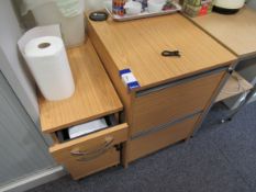 2 x Assorted pedestals & 2 x printer tables