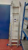 Zarges Trade 3 piece step-ladder, each stage – 7 rungs (located in Northampton)