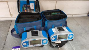 2 : Metrel M13100S battery powered testers, with cases (located in Northampton)