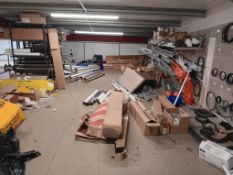 Remaining Loose Contents of Workshop Mezzanine Floor Including Lighting, Insulation, Pipe, Flexi-