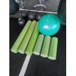 Gym Equipment Inc Core Foam Exercise Rollers, Medicine Balls and Balance Ball