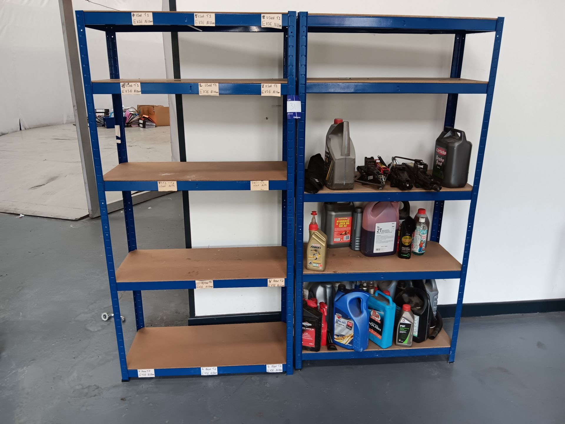 4 x Bays boltless racking and 4 x boltless workbenches - Image 3 of 4