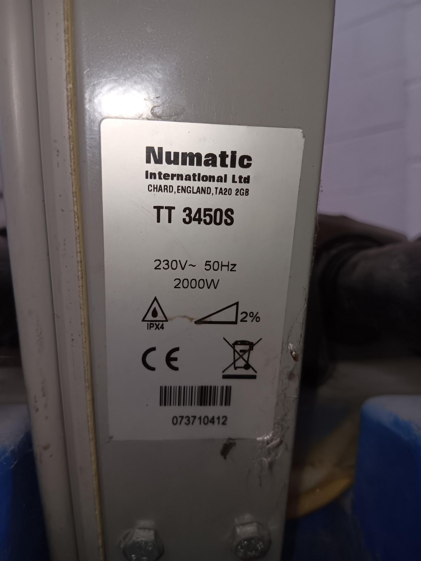 Numatic TT34505 Twintec 30litre mains powered floor scrubber, serial number 073710412 - Image 4 of 4