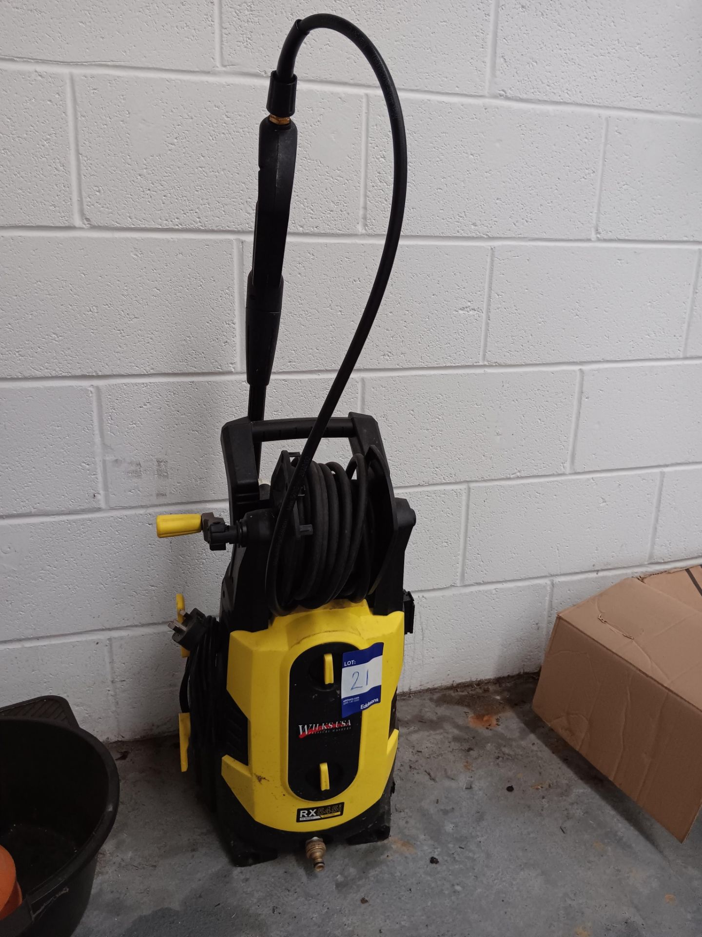 Wilks USA RX545i pressure washer, serial number 0122-000000540