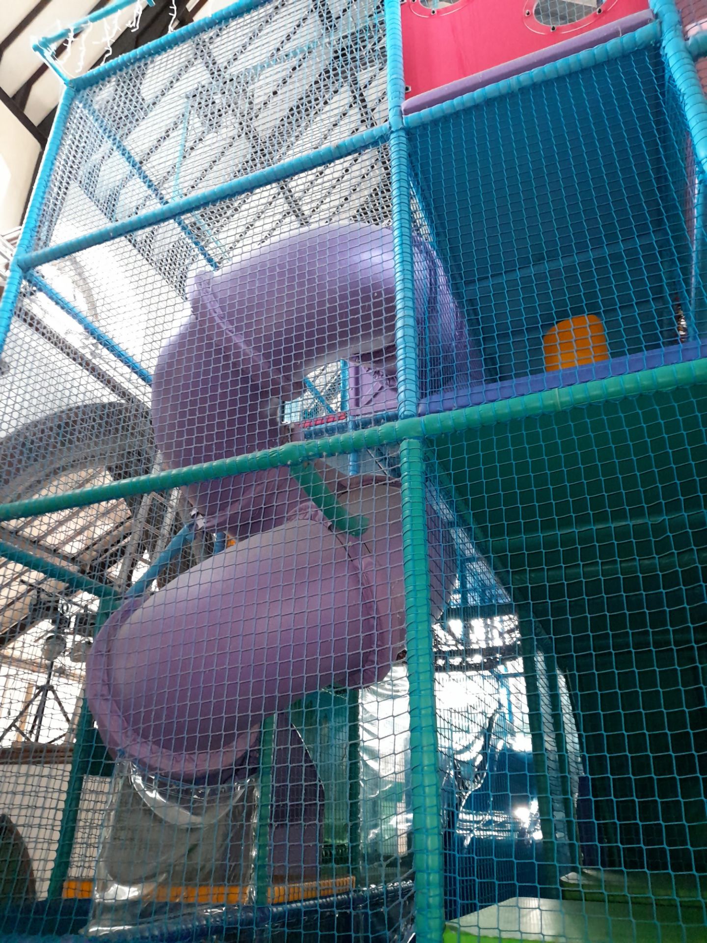 Bespoke 4-Tier Children’s Soft Play Structure, including 2 lane wave slide, spiral slide, deck - Image 3 of 6