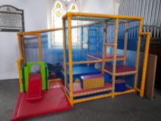 Baby / Toddler Soft Play Area, including single lane slide, deck climbs, as fitted, installed and