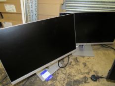 2 HP E243, 23.8 inches IPS, Micro edge LED backlight monitors