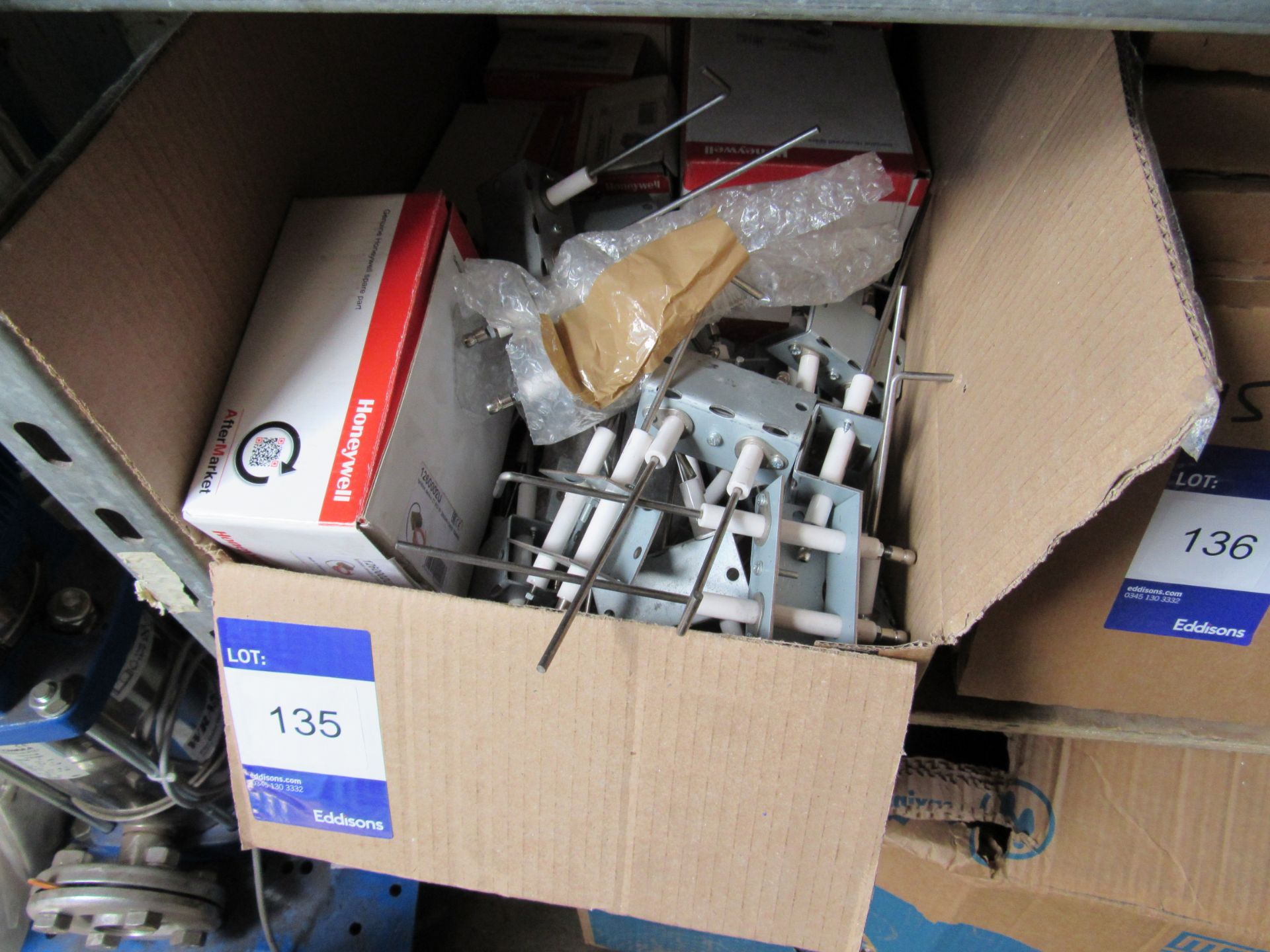 Various Honeywell parts and accessories to box
