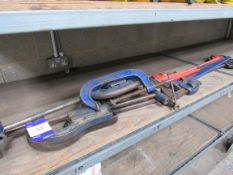 Quantity heavy duty clamps & wrenches