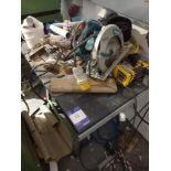Assorted Handtools & Circular Saw Bench etc. - Spare or repairs