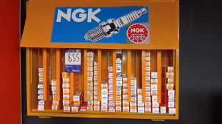 NGK display unit & quantity of NGK spark plugs
