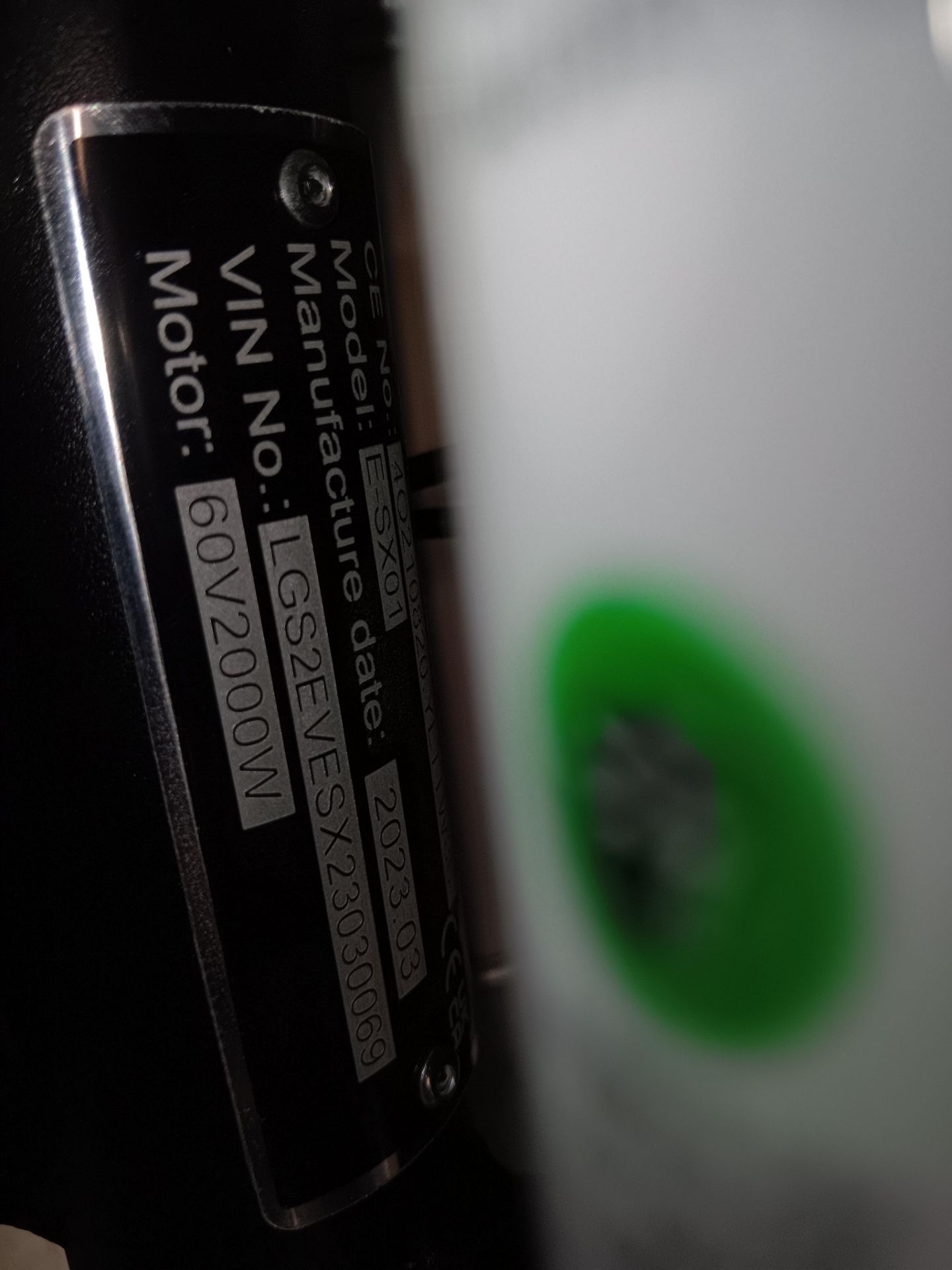 STOMP EBOX 2.0KW GREEN, VIN No: 0096, Year: 2023 (Retail price £1,599) - Image 6 of 6