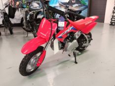 HONDA CRF50F, VIN No: LALAE04AXP3400605, Year: 2023 (Retail price £1,999)