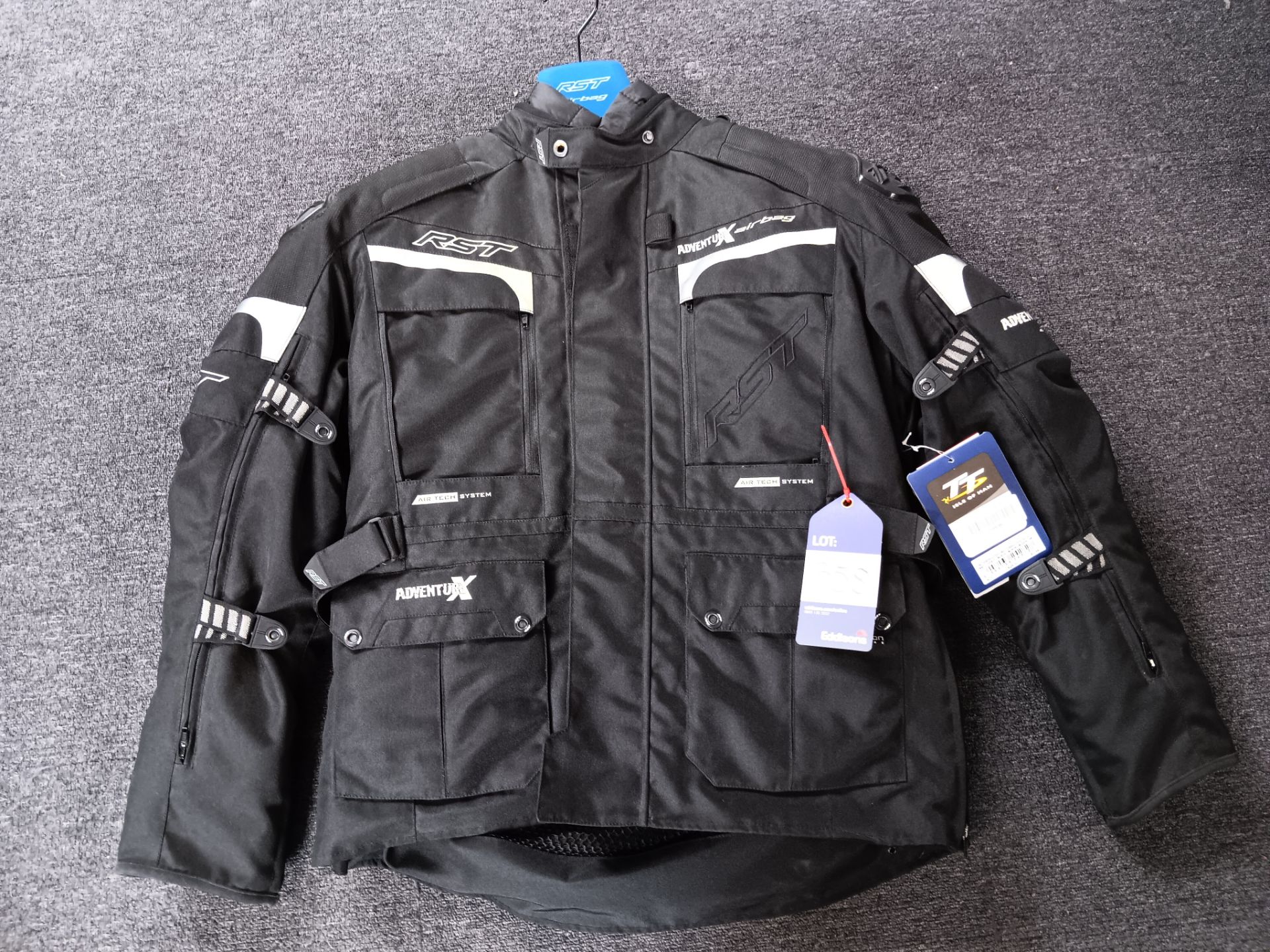 RST PRO SERIES ADVENTURE-X AIRBAG CE MENS TEXTILE JK BLK/BLK 46 (Retail Price £499.99)