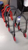4x Motorcycle paddock stands