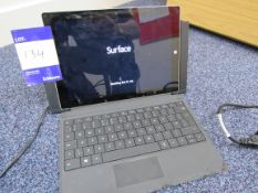 Microsoft Surface Tablet, cracked screen with Dock
