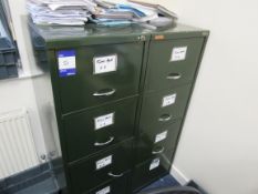 2 x 4 drawer filing cabinets (lockable with keys)