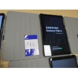 Samsung Tab A SM-T515 Black, 32GB 4G LTE, 64Bit Octa Core Processor with case, cracked screen