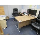 Furniture to office 2 Desks (1000x800 & 1600x800), 2 office chairs, 4 drawer units