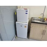 Kitchen electrical goods, table top freezer, fridge, kettle, toaster, microwave, Tefal toast and