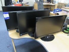 4 x Monitors (1 x LG W226VP) (2 x Phillips IV243V5) (1 x AOC E2250)