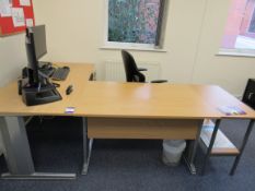 Furniture to office, 1 x office chair, 3 tables (1200x800 & 1600x800 & 800x400), 1 small drawer unit