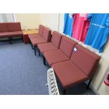 17 x Reception/Waiting/Staff Room Chairs and upholstered coffee table