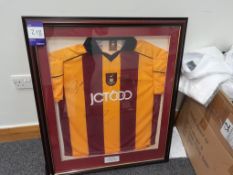 Deep framed Bradford City shirt