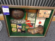 Vintage Bradford city memorabilia case