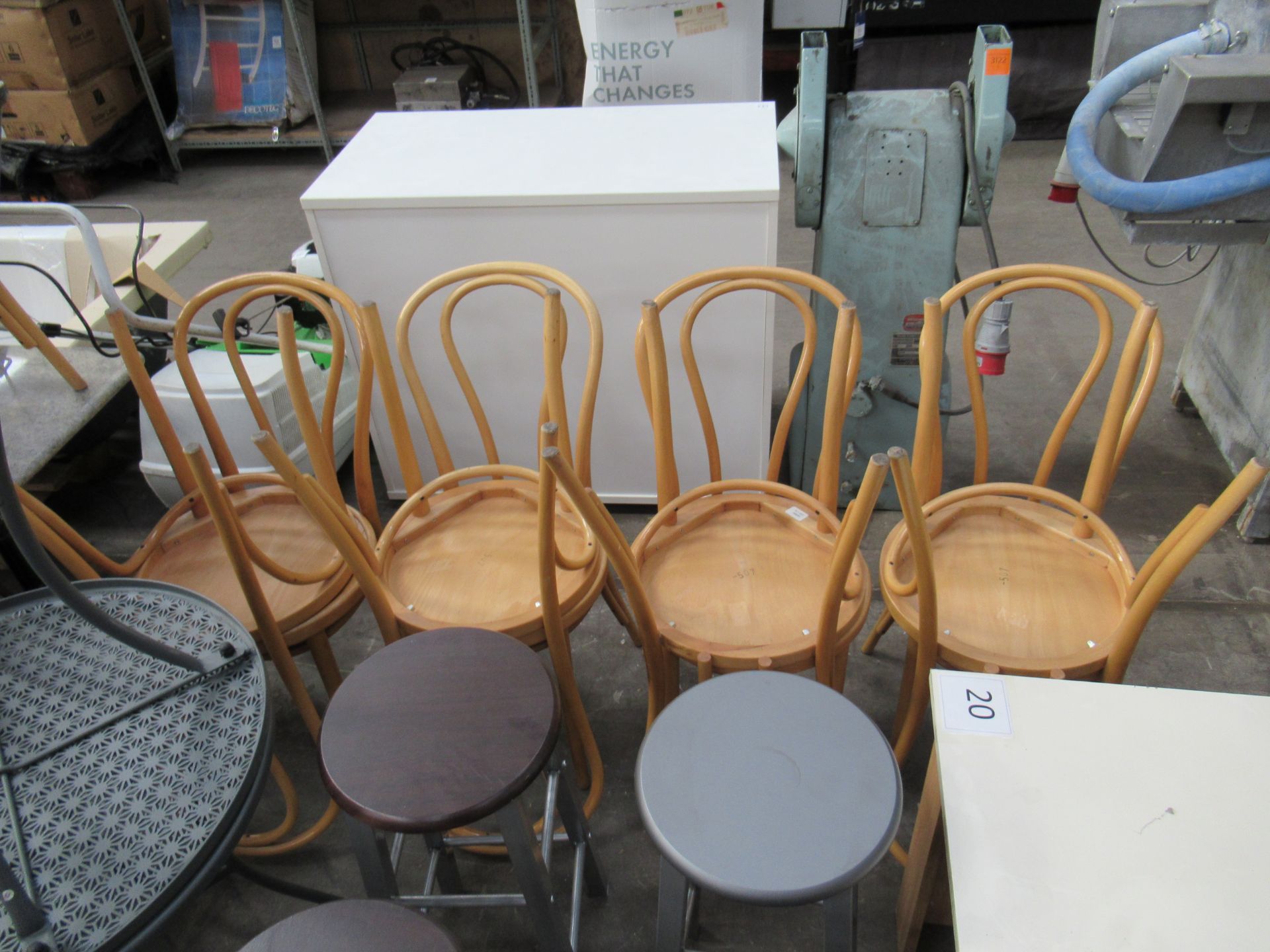 Miscellaneous Furniture inc. Bar Stools, Metal Painted Tables, Wooden Effect Chairs etc. - Image 7 of 7