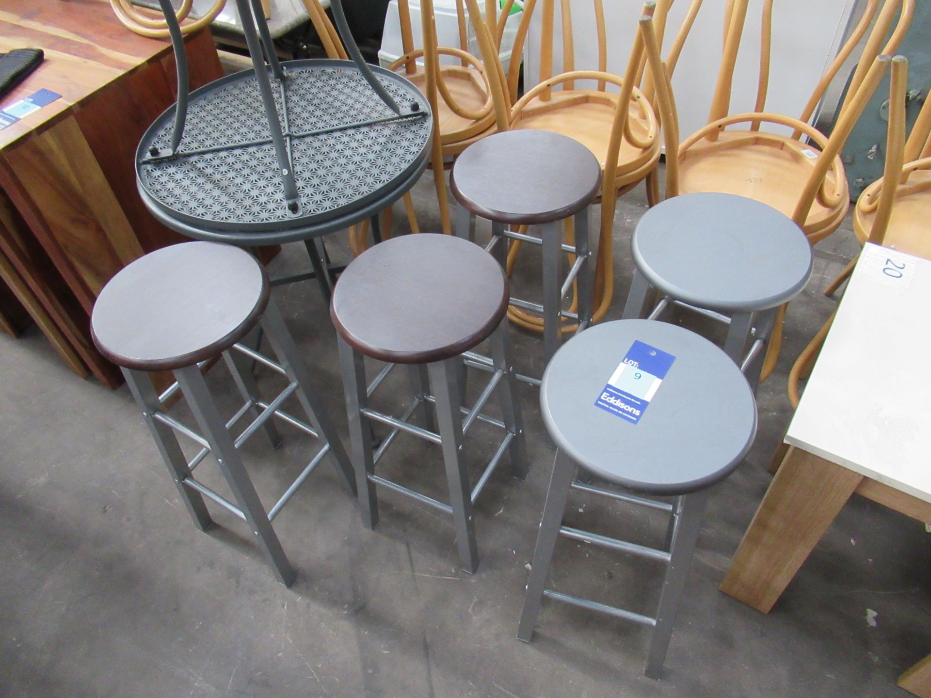 Miscellaneous Furniture inc. Bar Stools, Metal Painted Tables, Wooden Effect Chairs etc. - Image 5 of 7