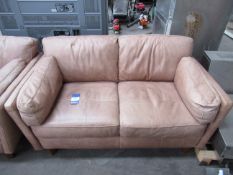 Leather Effect Two-Seater Sofa