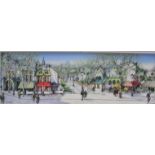 'European City Landscape Scene' Oil Painting by Jorge Aguilar-Agon, RRP £10,995