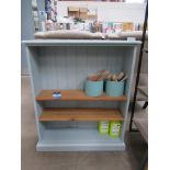 A Painted Pine Two Shelf Bookcase