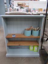 A Painted Pine Two Shelf Bookcase