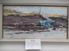 'On The Water' Oil Painting by Mike Service, RRP £595 (14" x 21" including frame)