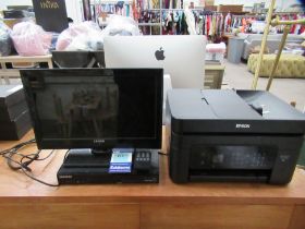Epson Workforce Printer, Luxor 15" Monitor and Samsung DVD Player