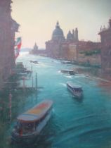 'Grand Canal' Oil Painting by Chris Slater. RRP £895. (36" x 38" unframed)