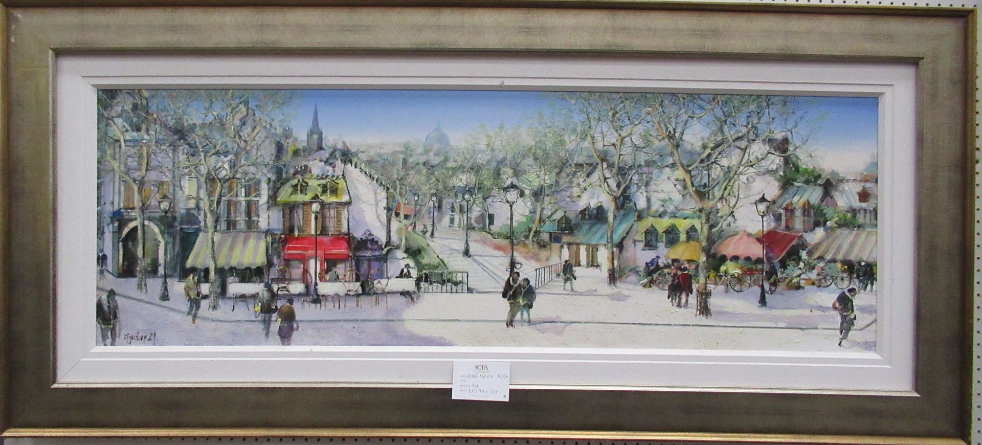 'European City Landscape Scene' Oil Painting by Jorge Aguilar-Agon, RRP £10,995 - Image 2 of 5