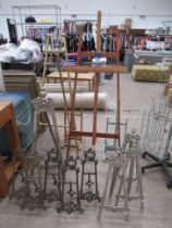 Various Artist Easels - some wooden some metal