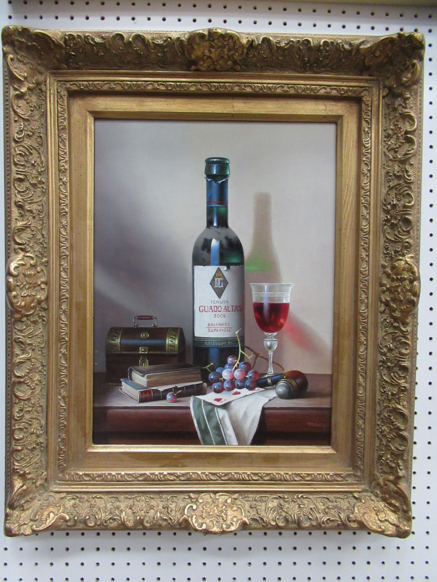 'Gentlemans Table' Oil Painting by Zoltan Preiner, RRP £1295 ( 19" x 23" Including frame) - Image 2 of 3