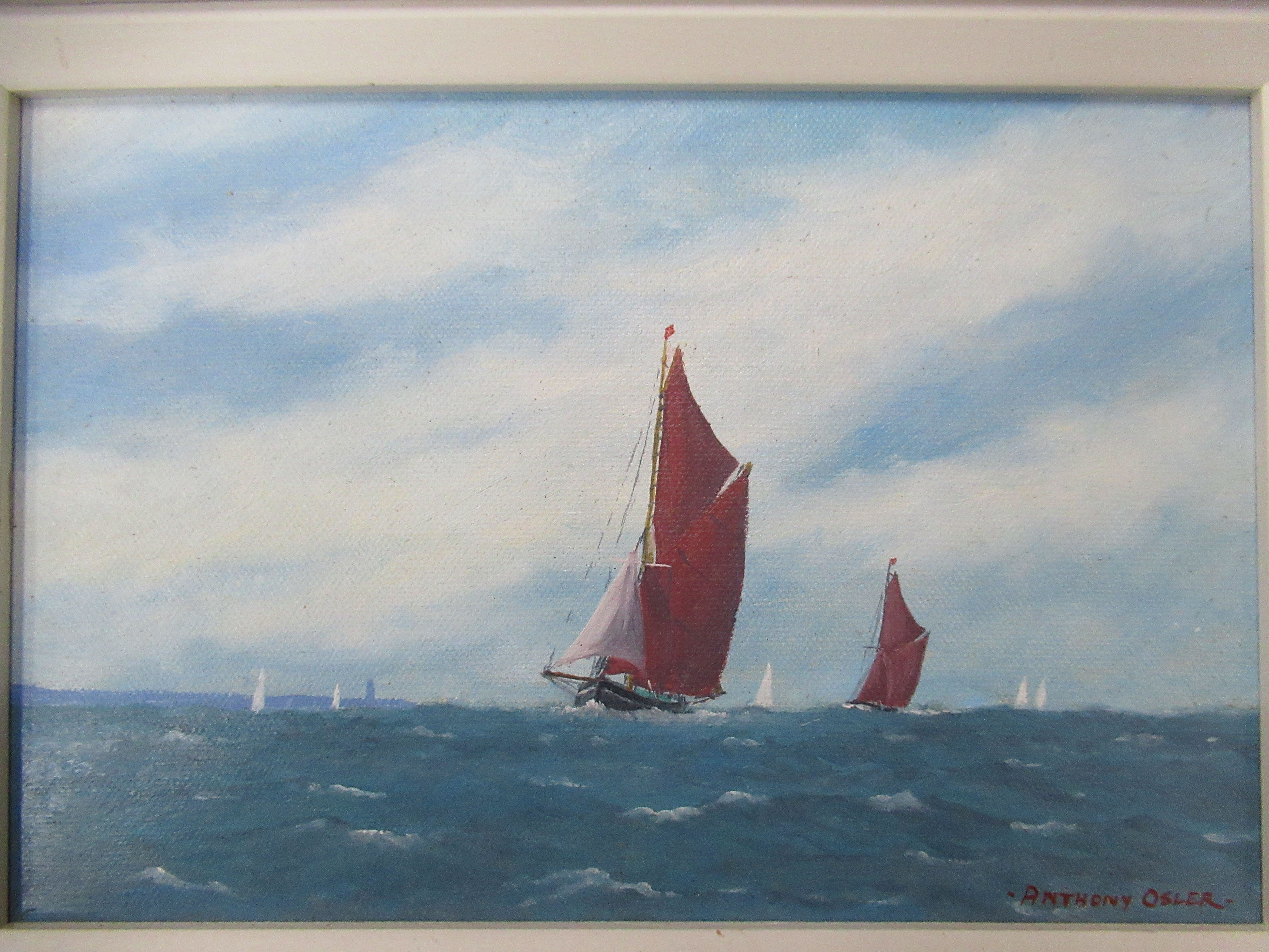 'Seascape' Oil Painting, by Anthony Osler,RRP £395 ( 17" x 14" including frame)